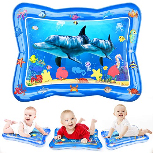 Joyjoz Alfombra de Agua para Bebé Alfombra Inflable Alfombra de Juegos para Bebé Juguete Sensorial Manta de Juegos Gimnasio para Bebés Colchoneta de Suelo para Niños y Recién Nacidos 3 Meses