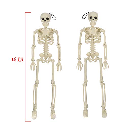 Joyjoz Decoración de Halloween,2 Piezas Esqueletos de Halloween, Accesorios de Halloween