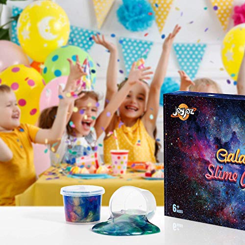 Joyjoz Galaxy Slime Water Slime 24 PCS Favor de Fiesta Kit de Slime Suave No Pegajoso Juguetes para Aliviar el Estrés para Niños, Adultos