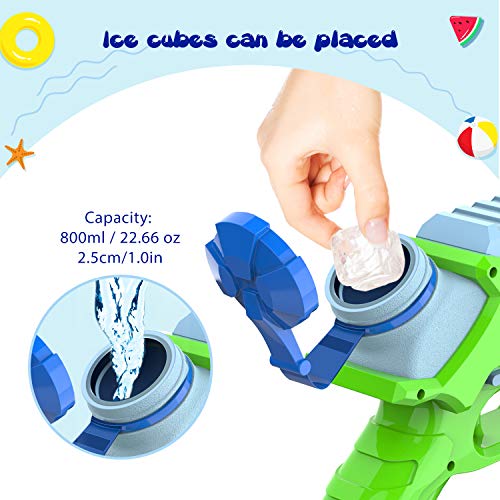Joyjoz Pistola de Agua 800ML*2 Blaster de Agua para Niños Adultos Juguete de Verano para Playa