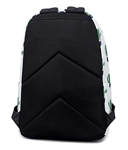 Joymoze Bonita Mochila Escolar Impermeable para Niños y Niñas - Cartera Ligera de Estampado Elegante Cactus