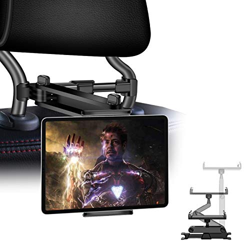 JPARR Soporte Tablet Coche,Soporte Reposacabezas Automóvil Telescópico Universal,Soporte de Coche Que Puede Giratorio 360 °,Compatible con Smartphone,Tableta,Kindle und Nintendo de 4~11"