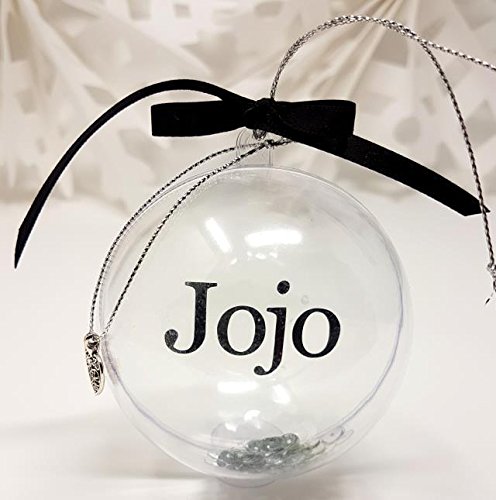 J&R Boutique - Bola de Navidad personalizada con nombre de tu mascota para tu árbol de Navidad, estilos y colgantes, Red - Organza Ribbon, Angle Wings