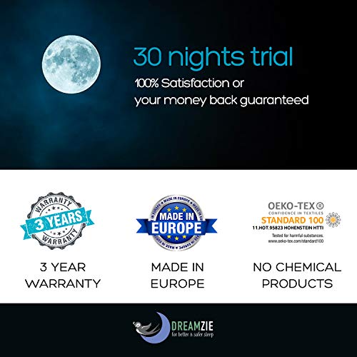 Juego de 2 Almohadas Ajustables (50 x 70 cm), Sin Productos Químicos (OEKO-TEX) con Bolsa de Almacenamiento y Cremallera - 2 x Almohada Cervical Adaptado - Todo Tipos de Dormilones - Garantía 3 Años