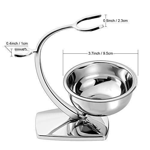 Juego de brocha de afeitar GRUTTI Premium con soporte de brocha de lujo y portaescobillas para el tazón de jabón y maquinillas de afeitar manuales para regalos de maquinilla