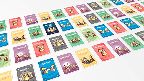 Juego de cartas de póquer de la delegación - Aumente la comunicación y la motivación en su equipo - para 7 personas - Versión ALEMANA