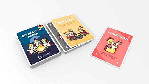 Juego de cartas de póquer de la delegación - Aumente la comunicación y la motivación en su equipo - para 7 personas - Versión ALEMANA