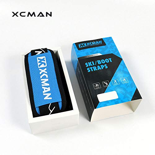 Juego de correas de esquí, correas ajustables y resistentes para el hombro de esquí con correa de botas