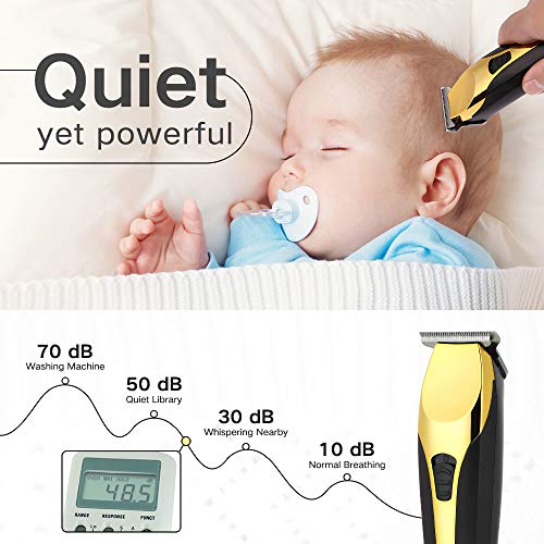 Juego de Cortapelo Profesional Inalámbrico Dazspirit para Hombres, Maquinas Cortar Cabello Profesional Recargable USB para Cabello/Barba, Incluye Peines Guía Y Otros Accesorios de Corte de Cabello