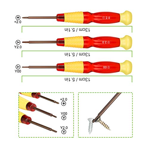 Juego de destornilladores para – Younik desarmador completo y professional triwing 17 en 1, juego de herramientas de reparación para Switch, 3DS, Wii, NES