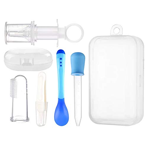 Juego de dispensador de medicina para bebés, chupete con aguja, dispensador de medicina líquida para alimentar bebidas, agua, leche, zumo, vitaminas, líquidos