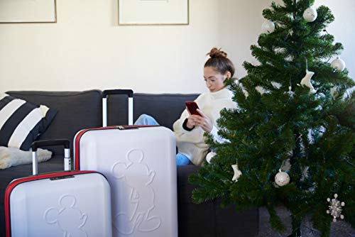 Juego de maletas Mickey Colored rígidas 55-68cm blanco