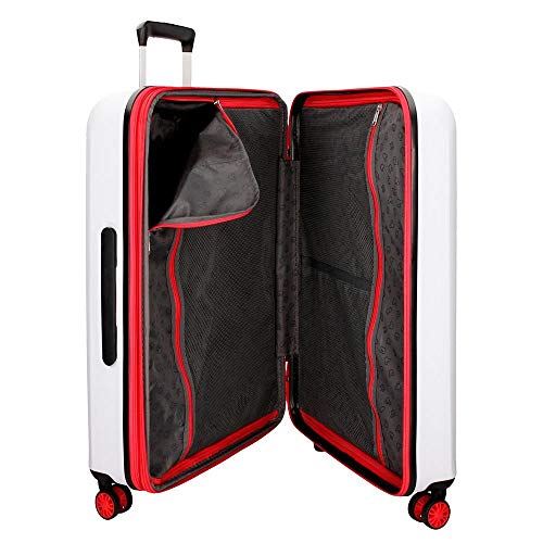 Juego de maletas Mickey Colored rígidas 55-68cm blanco