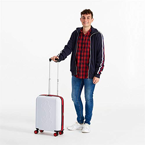 Juego de maletas Mickey Colored rígidas 55-68cm blanco