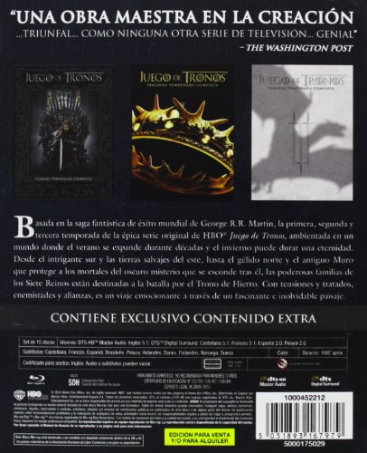 Juego De Tronos - Temporadas 1+2+3 [Digipack] [Blu-ray]