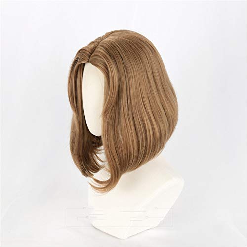 Juego Identity V Blood Queen Mary Marie Cosplay Peluca Madame Déficit Mujeres Marrón Recto Peluca de pelo de fibra de alta temperatura