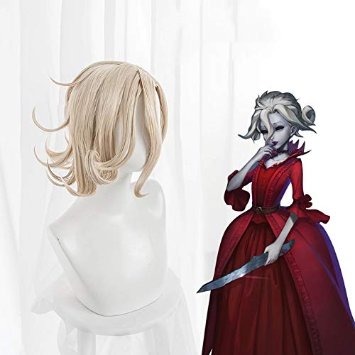 Juego Identity V Blood Queen Mary Marie Peluca Madame Déficit Cosplay Peluca Pelo sintético Identity V Juego de roles Disfraz Pelucas