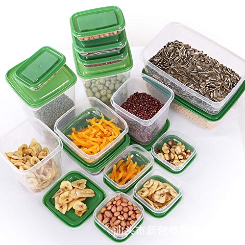 Juegos de Recipientes para Alimentos,TOPSEAS 17piezas Contenedor de alimentos,Contenedor de almacenamiento para la conservación de frutas y verduras selladas,organizador de cajas frescas con tapas