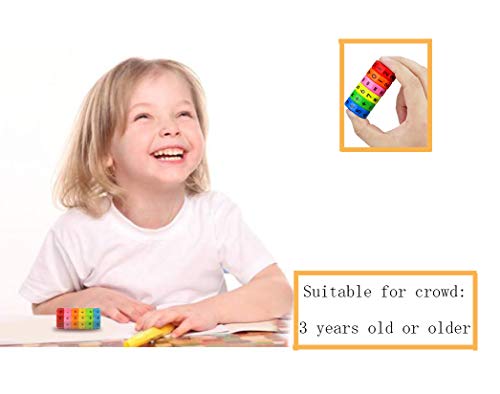 Juguete de Aprendizaje Aritmético Magnético, Regalo Educativo de los Juguetes de Las Matemáticas para los Niños del Bebé, Juguete de Desarrollo del Cerebro de la Inteligencia, Cubo Digital 2pcs