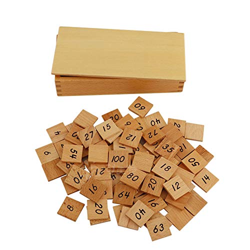 Juguete de Madera Tabla de Pitágoras, Montessori multiplicación versión Internacional de Medios de enseñanza de matemáticas Juego el Desarrollo temprano