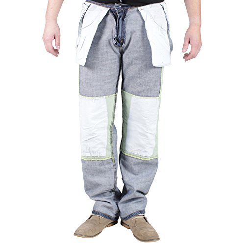 Juicy Trendz Hombres Clásico Motocicleta Pantalones Jean Protector Revestimiento