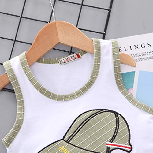 Julhold - Chaleco para bebé con diseño de dibujos animados Verde verde 18 meses