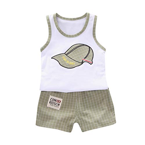 Julhold - Chaleco para bebé con diseño de dibujos animados Verde verde 18 meses