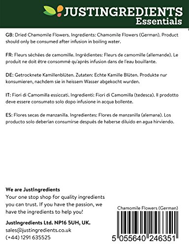 JustIngredients Essential Chamomile Flores de Manzanilla (Alemana) - 500 gr