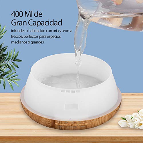 JVJH Humidificador Esencias，Humidificador Aromaterapia Ultrasónico，Gran Capacidad, Gradiente De 14 Colores, Material Seguro, Amplia Cobertura, Adecuado para Todas Las Estaciones…