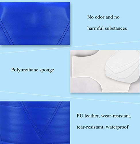 JXS Taekwondo - Juego de 8 piezas de protección para el pecho, color rojo y azul, color azul, tamaño 150~165cm