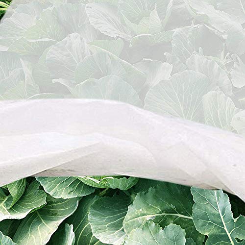 JYCRA Paño anticongelante para plantas, tela no tejida, reutilizable, manta flotante para plantas de jardín, vegetales, tela sin tejer, Blanco, 2 m x 10 m