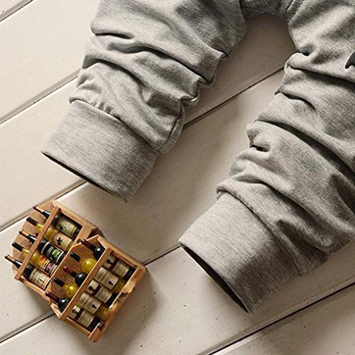 K-youth Ropa Niño Otoño Invierno Liquidación Sudaderas con Capucha Niño Manga Larga Infantil Recien Nacido Conjuntos Bebé Niño Camisetas Letra Tops + Pantalones Largos 1-5 Años(Gris, 1-2 años)