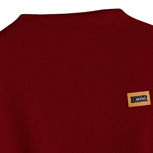 K-youth sudadera mujer Mujer Sudaderas Cortas, Tumblr Cortas Anchas 2018 Otoño Invierno Chicas Ropa Deportiva Moda Manga Larga Blusa Tops Hoodie Sweatshirt(Vino Rojo, L)