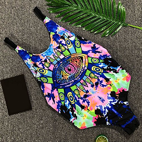 K-youth® Verano Ropa De Baño Bañador De Una Pieza Bikini Mujer 2018 con Relleno Bikini Push Up Mujer Playa Bohemia Bikinis Brasileños Mujer con Relleno Bikinis Mujer Traje De Baño Mujer (Azul, M)