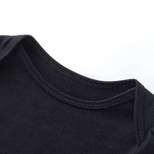 K-youth Vestidos Bebe Niña Bautizo, Ropa Bebe Recien Nacido Niña Bebé Mono Halloween 2018 Ofertas Otoño Invierno Vestido Bebe Ceremonia Tutu Princesa Vestido de niñas(Negro-2,6-12 Meses)