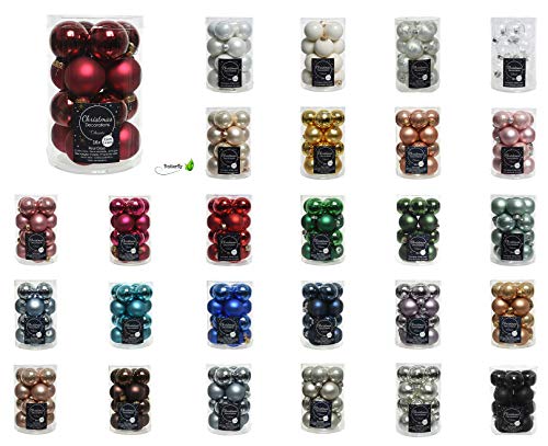 Kaemingk 010356 Ball Christmas Ornament Vidrio Rojo 16pieza(s) Adorno navideño - Adornos navideños (Ball Christmas Ornament, Vidrio, Rojo, 16 Pieza(s), 35 mm, 35 mm)