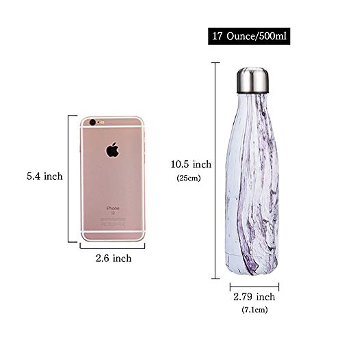 KAILH Doble Pared con Aislamiento de Botella Agua de Acero Inoxidable, sin BPA, Botella Agua Gimnasio, Botella Agua Deportiva, Cantimplora de Agua Reutilizable para Niños, Oficina, Yoga, Ciclismo