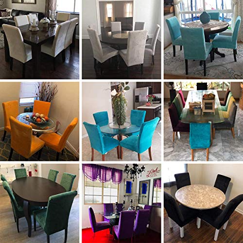 KAILH Fundas para Sillas de Comedor, Fundas Protectoras para Sillas, Funda para Silla Desmontable, Flexible y FÁCil de Limpiar,Adecuado para el Hogar, Restaurante, Bar