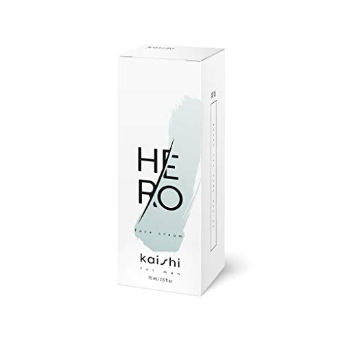 Kaishi - Crema facial ligera y after shave HEro para suavizar e hidratar, 75 ml