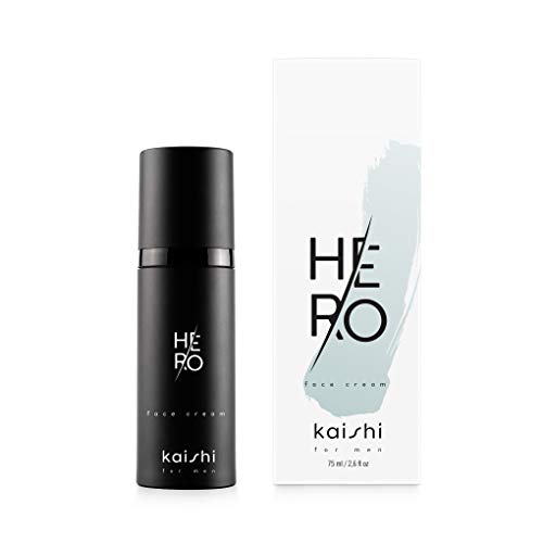Kaishi - Crema facial ligera y after shave HEro para suavizar e hidratar, 75 ml