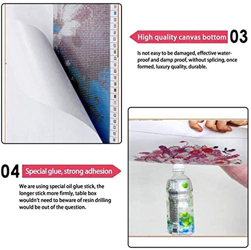 KaiWenLi Marinero de la Serie Luna/Cinco Patrones Hermosa niña de Menos luz de la Luna / 5D Animado Diamante Pintura/DIY Juego de Puzzle/Familia de la Pared Decoración de imágenes/Padre-Hijo I