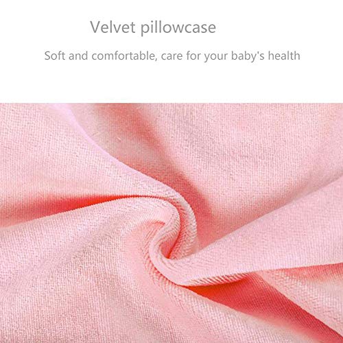 KAIWM Ajustable Lateral Almohada Almohada Bebé del Triángulo Principal del Bebé Que Forma La Memoria Almohada De Espuma Cojín Mejor Bebé Y De La Muchacha,Rosado