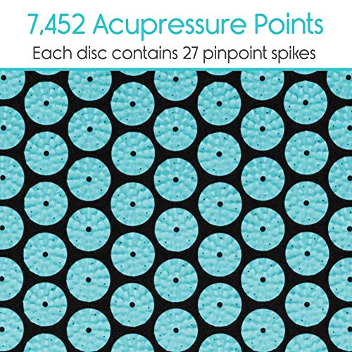 KAIWM La Acupresión Mat Estera De Masaje De Acupuntura Lotus Pico De Masaje Alfombra Almohadillas Acupuntura Mat Almohada Cuello Volver Alivio De Tensión Terapia Mejor del Sueño Profundo