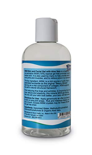 Kala Health loción para la piel máximo la fuerza y ​​el gel facial, 8 oz, por suave, tersa la piel que brilla intensamente sana, cabello más suave