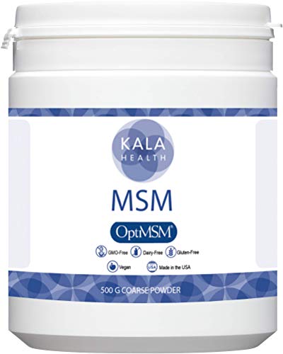 Kala Health - OptiMSM® Destilación de etapas multiples MSM Polvo en polvo (cristales) 500 g, azufre orgánico puro para articulaciones, piel, cabello y uñas - SIN ADITIVOS - 100% vegano