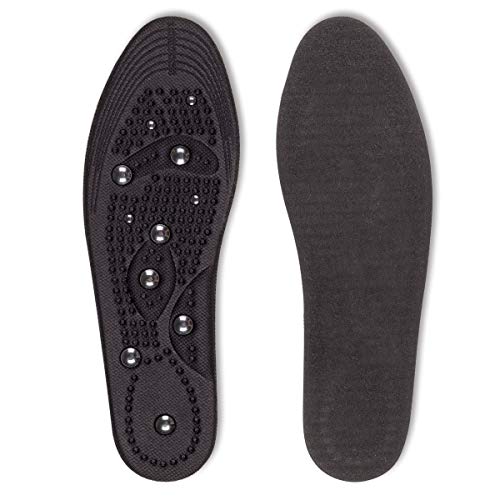 Kalak Plantillas de masaje magnético Puntos de acupuntura Zapatillas de masaje Cojines transpirables Olor de pies Ortesis de calzado ortopédicas (Talla de hombre: EUR 40-46,5)