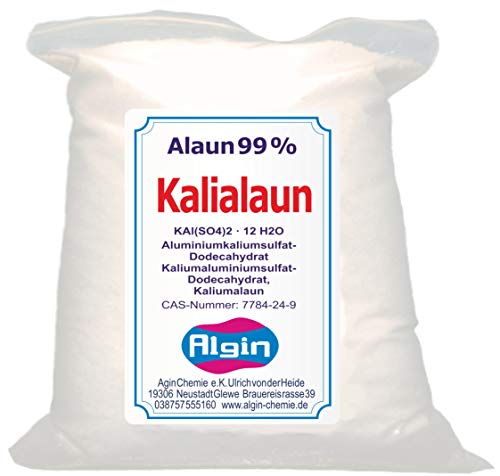 Kali alumbre alumbre 1 kg Clip Bolsa de aluminio Sulfato de Potasio dodeca hydrat Natural