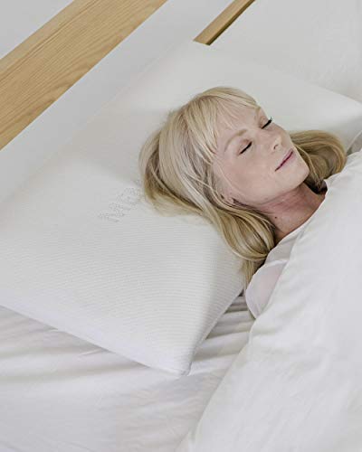 Kally Sleep - Almohada de Espuma viscoelástica de tamaño Medio, hipoalergénica, 74 cm x 45 cm (se Puede Lavar a máquina)