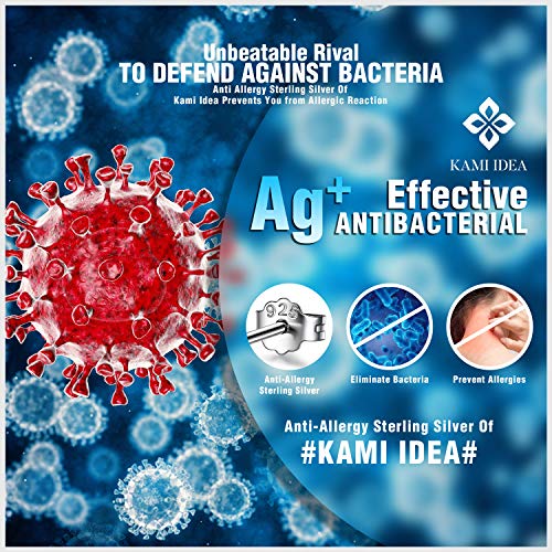 Kami Idea Regalos dia de la Madre Pendientes Mujer Colgante Corazon Oro Rosa Plata Tous Mujer Joyeria Zirconia Regalos para Mujer Regalos para Mama Regalos de Aniversario Regalo Cumpleaños Madre