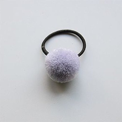 Kanggest 10 Piezas Niña Gomas de Pelo Bola de Azúcar sin Metal Suave Elástica Goma de Pelo Para Chica Adornos de Pelo Accesorios, Rojo